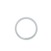 Round Brilliant Cut 3 Side Pave Diamond Wedding Band Mapple Gems